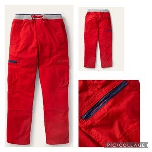 Mini Boden drawstring lined cargo pants